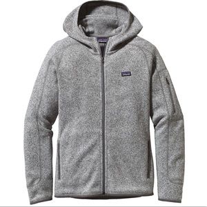 EUC Patagonia Better Sweater Hoody - Birch White